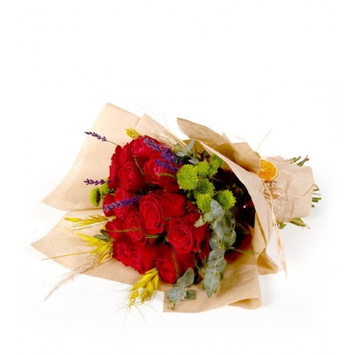 Premium 15 Kırmızı Gül Buketi