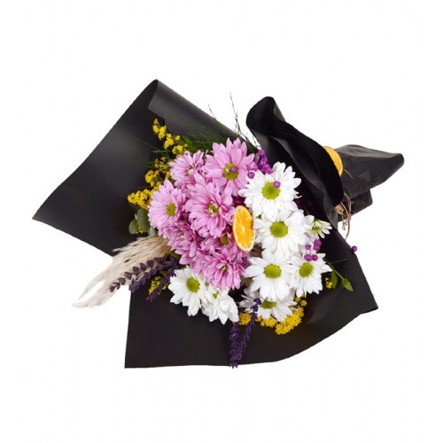 Pembe Beyaz Papatya Buketi