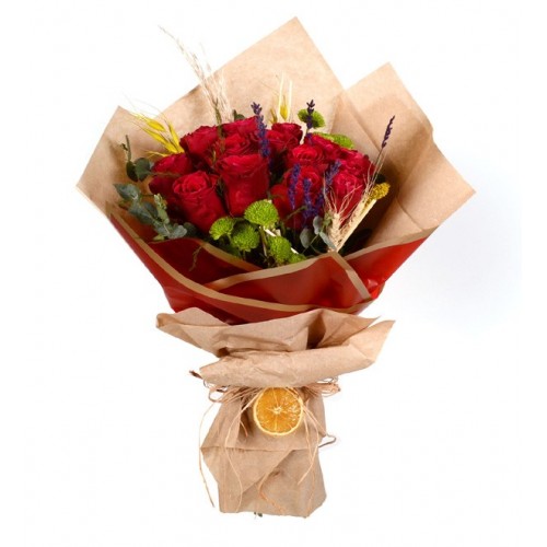 En Güzel Aşk Kırmızı Gül Buketi