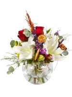 Meleğim Beyaz Lilyum ve Kırmızı Gül