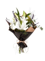 Kokulu Beyaz Lilyum Buketi